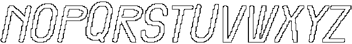 Remond Rounded Pixel Outline otf (400) Font UPPERCASE