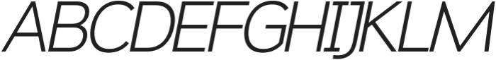 Ren Light Italic otf (300) Font UPPERCASE