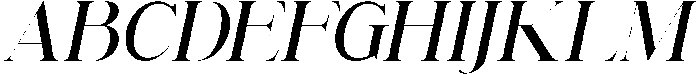 Renabyl Bold Italic otf (700) Font UPPERCASE