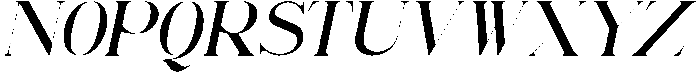 Renabyl Bold Italic otf (700) Font UPPERCASE