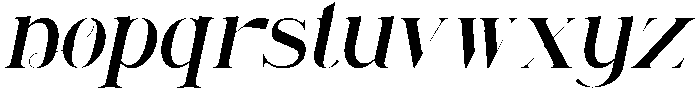 Renabyl Bold Italic otf (700) Font LOWERCASE