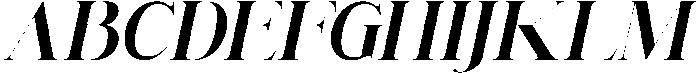 Renabyl Extra Bold Italic otf (700) Font UPPERCASE