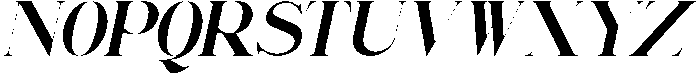 Renabyl Extra Bold Italic otf (700) Font UPPERCASE