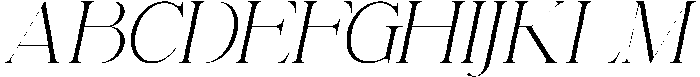 Renabyl Light Italic otf (300) Font UPPERCASE
