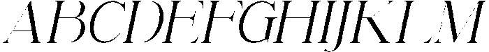 Renabyl Regular Italic otf (400) Font UPPERCASE