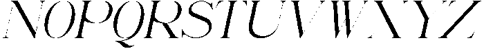 Renabyl Regular Italic otf (400) Font UPPERCASE