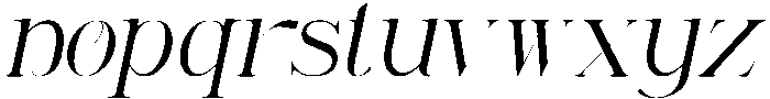 Renabyl Regular Italic otf (400) Font LOWERCASE