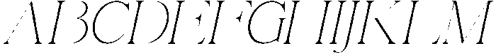 Renabyl Thin Italic otf (100) Font UPPERCASE