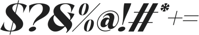 Renalga Italic otf (400) Font OTHER CHARS