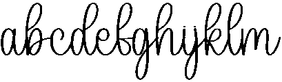 Renatha Signature Regular otf (400) Font LOWERCASE
