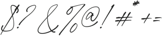 Renatha Signature Regular otf (400) Font OTHER CHARS