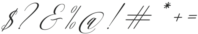 Renatta Script Italic Regular otf (400) Font OTHER CHARS