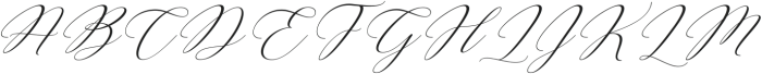 Renatta Script Italic Regular ttf (400) Font UPPERCASE