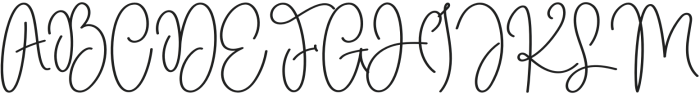 Renatta Signature Regular otf (400) Font UPPERCASE