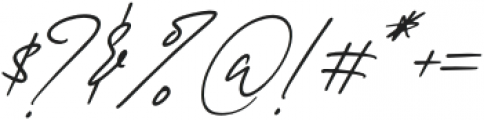 Renattha Signate Italic otf (400) Font OTHER CHARS