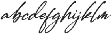 Renattha Signate Italic otf (400) Font LOWERCASE