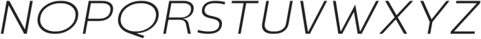 Renco Extra Light Expanded Italic otf (200) Font UPPERCASE