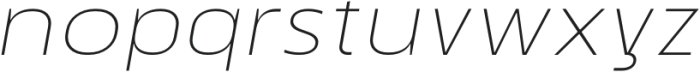 Renco Thin Expanded Italic otf (100) Font LOWERCASE
