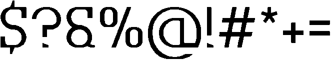Rendang Regular otf (400) Font OTHER CHARS