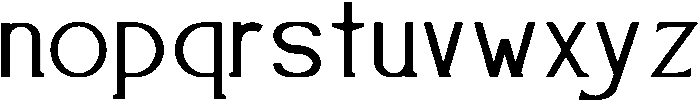 Rendang Regular otf (400) Font LOWERCASE