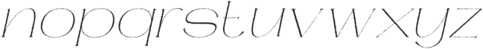 Rengard Rough Italic otf (400) Font LOWERCASE