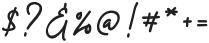 Renissa Signature Regular otf (400) Font OTHER CHARS