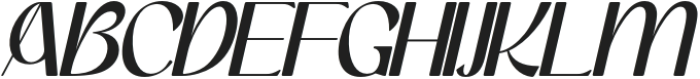 Renjanis Italic otf (400) Font UPPERCASE