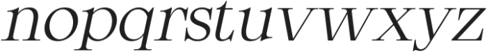 Renly Italic otf (400) Font LOWERCASE