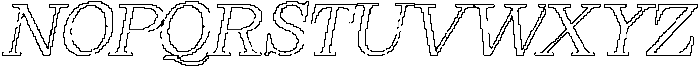 Renly Pixel Outline otf (400) Font UPPERCASE