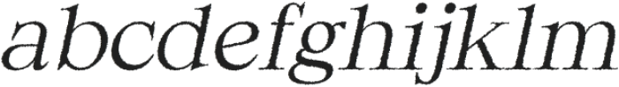 RenlyRough-Italic otf (400) Font LOWERCASE