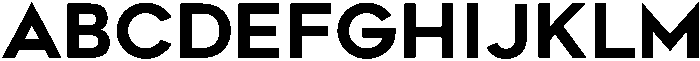 Renogare Regular otf (400) Font UPPERCASE