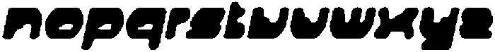 Renosa Drawn Italic otf (400) Font LOWERCASE