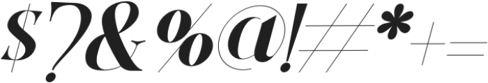 Renuella Italic otf (400) Font OTHER CHARS