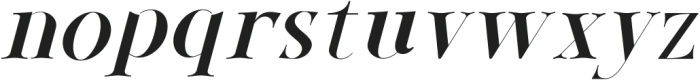 Renuella Italic otf (400) Font LOWERCASE