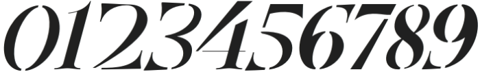 Renuella Stencil Italic otf (400) Font OTHER CHARS