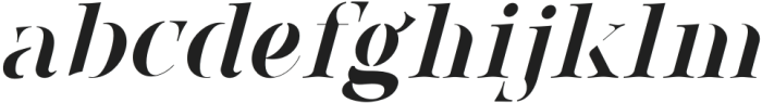 Renuella Stencil Italic otf (400) Font LOWERCASE