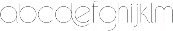 Reost Thin otf (100) Font LOWERCASE