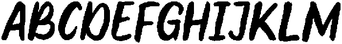 Reotta Slanted otf (400) Font UPPERCASE