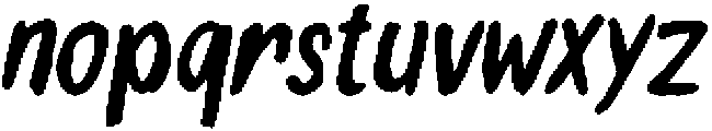 Reotta Slanted otf (400) Font LOWERCASE