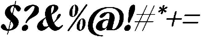Repag Bayoe Italic Italic otf (400) Font OTHER CHARS