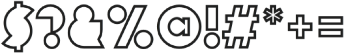 Replete Sans Deco Inline otf (400) Font OTHER CHARS
