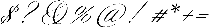 Reserve Std Script ttf (400) Font OTHER CHARS