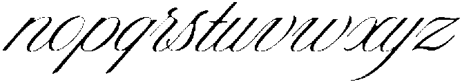Reserve Std Script ttf (400) Font LOWERCASE