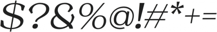 Resgak Light Italic otf (300) Font OTHER CHARS