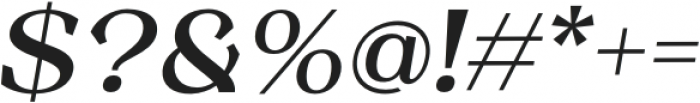 Resgak Medium Italic otf (500) Font OTHER CHARS
