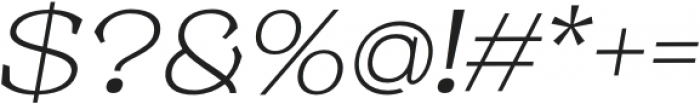 Resgak Thin Italic otf (100) Font OTHER CHARS