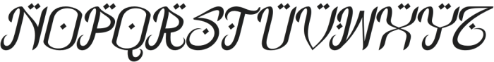 Reshana Italic otf (400) Font UPPERCASE