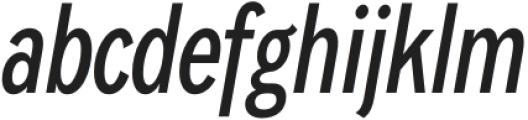 Resident Condensed Semilight Italic otf (300) FONT