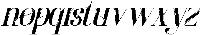 Resilience Expressed Regular Italic otf (400) Font LOWERCASE