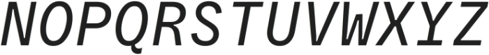 Resist Mono Italic Variable ttf (400) Font UPPERCASE